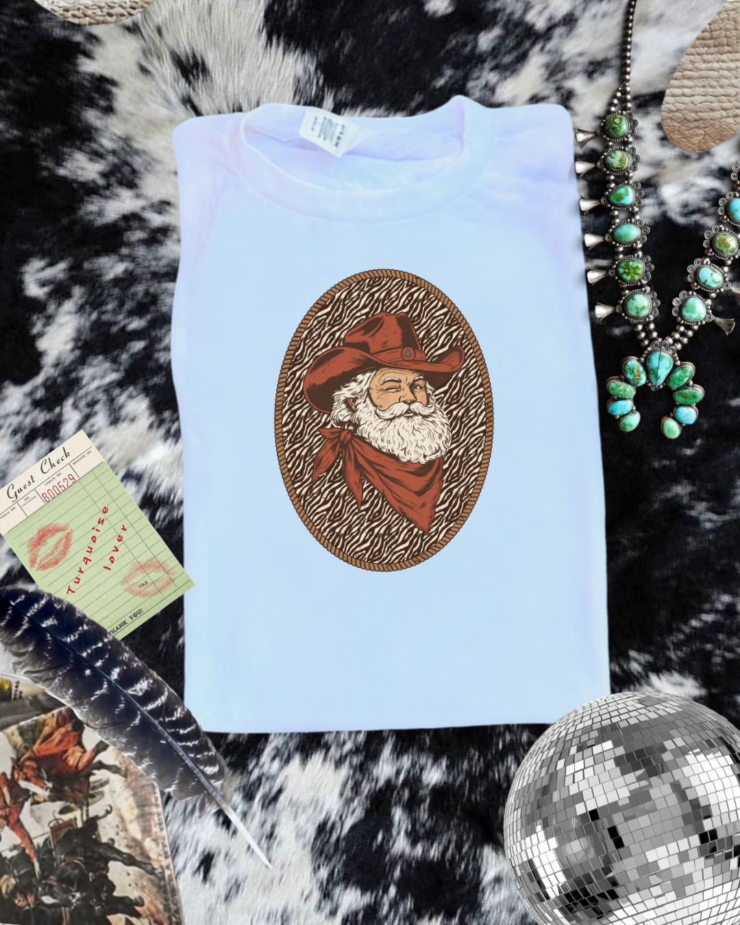 The upscale Santa Christmas sublimation T-shirt