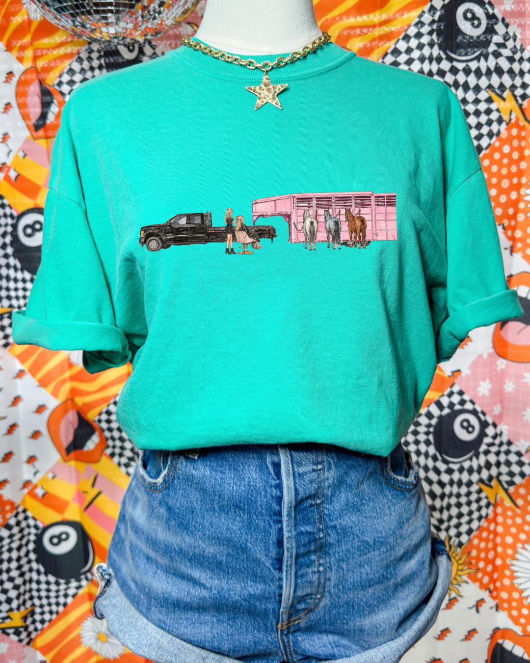 Cowgirl cuts comfort color shirt