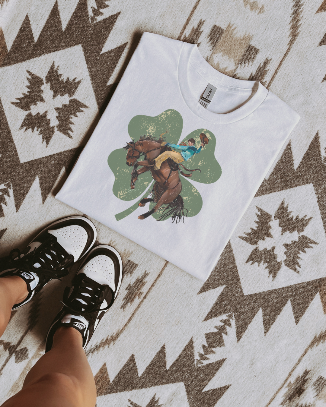 Bucking luck sublimation T-shirt