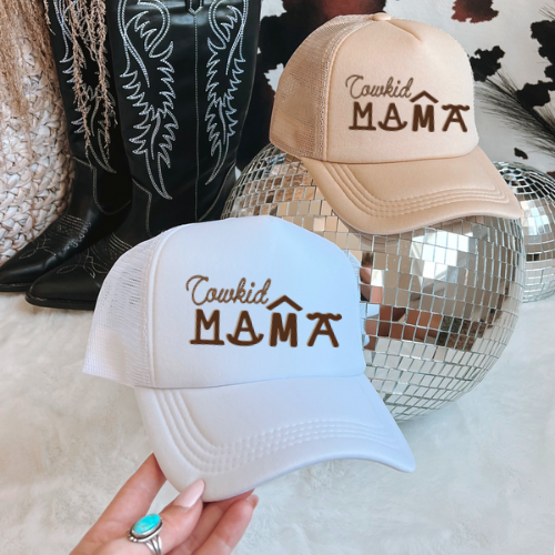 Cowkid mama  western trucker hat