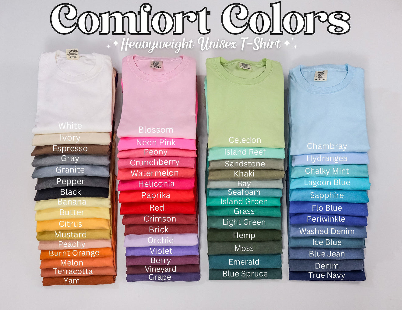 The mix print water color tee - comfort colors