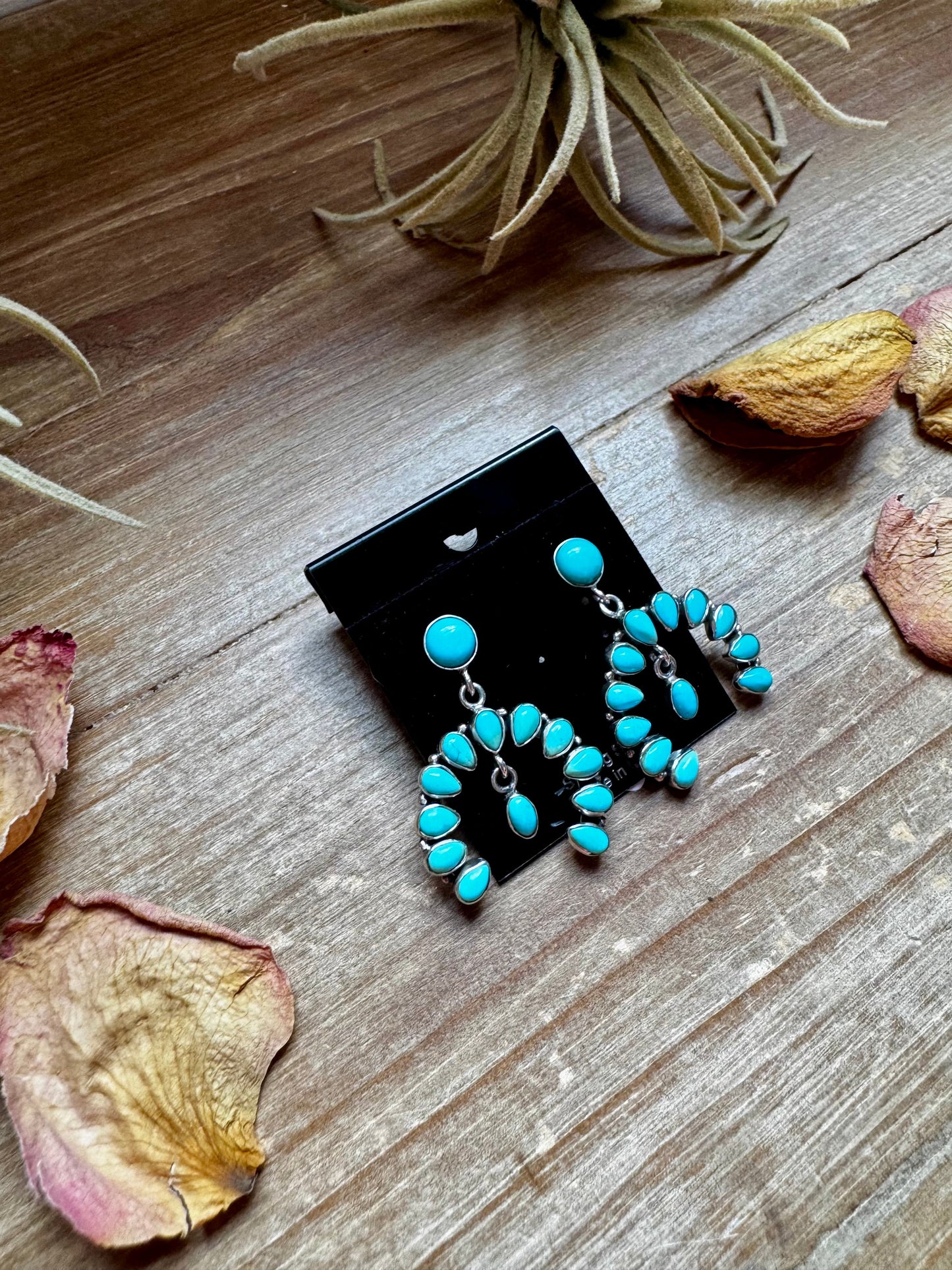Dangle Earrings – USA Made with Kingman Turquoise & Sterling Silver