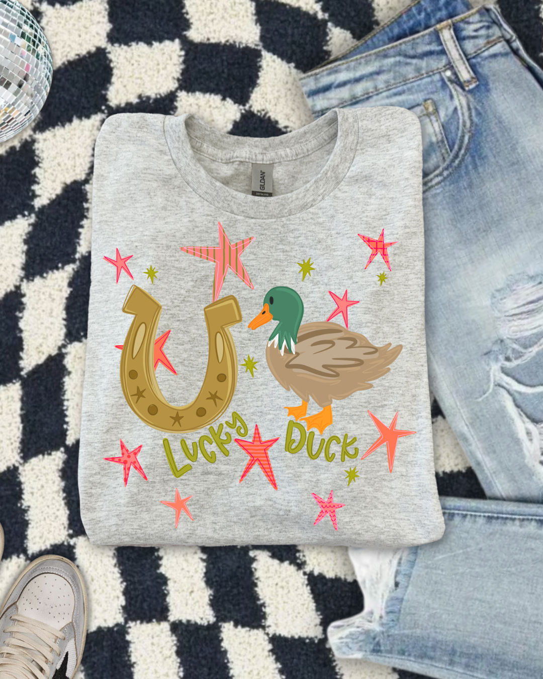 Lucky duck sublimation T-shirt