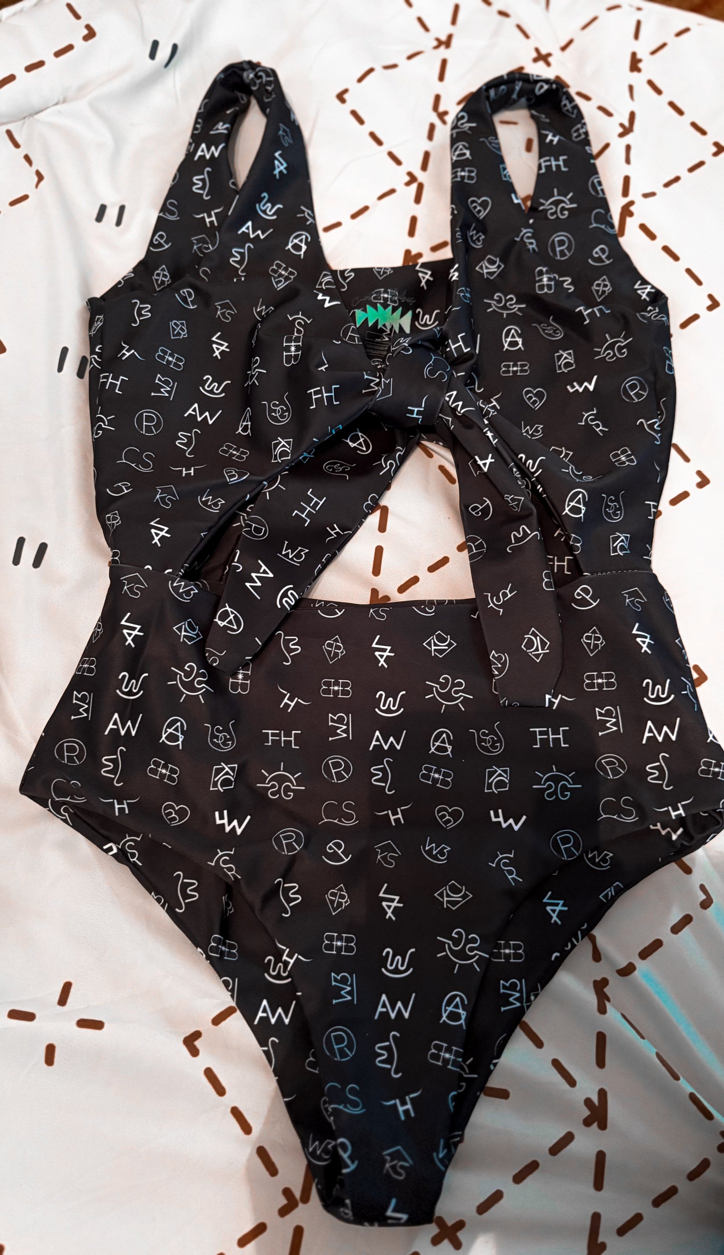 Women’s western swim - one piece tie