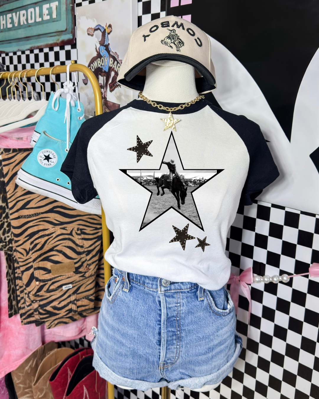 Bucking stars Baby Tee