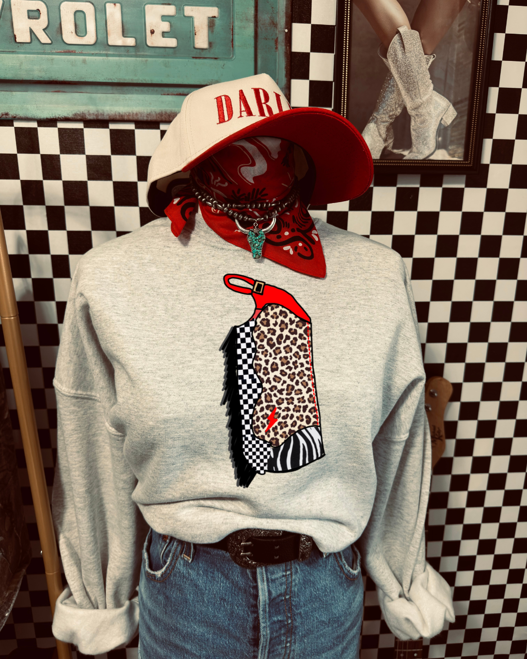 The edgy chaps sweatshirt