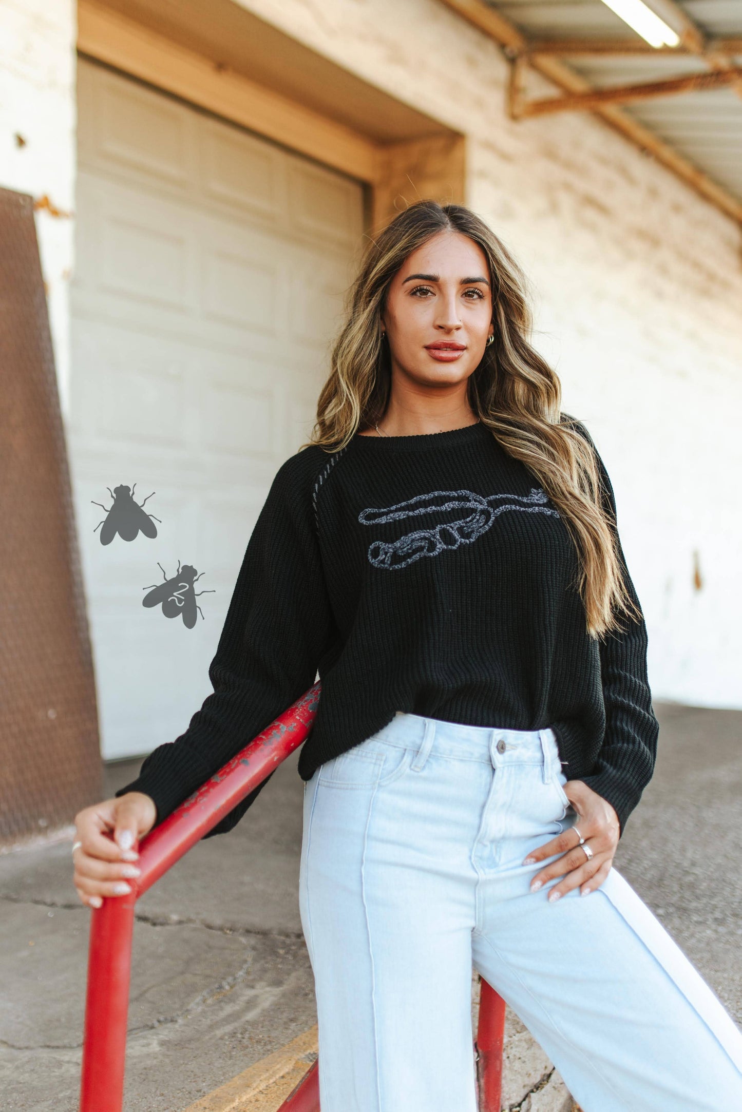 Silver spur knit sweater