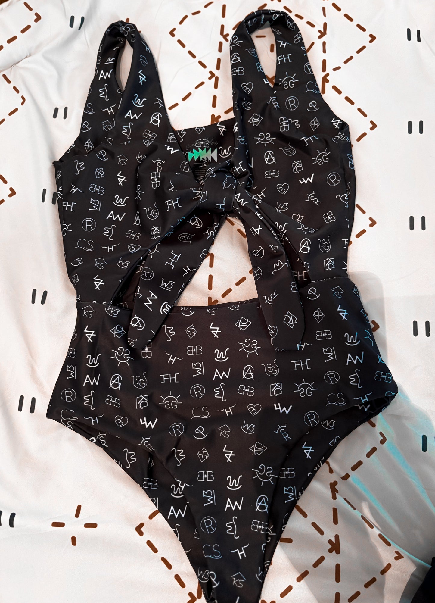 Women’s western swim - one piece tie