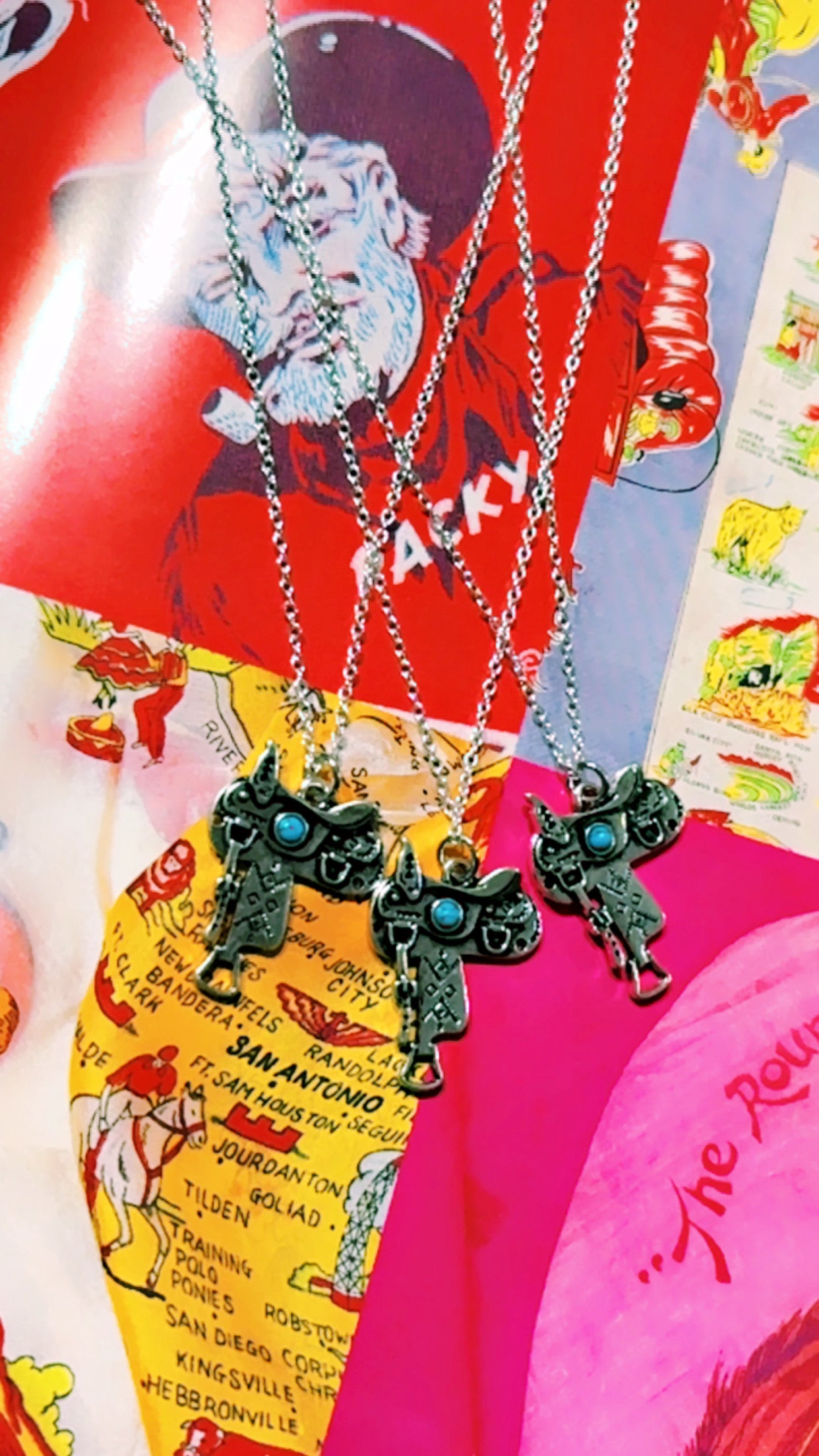 Saddle up necklaces