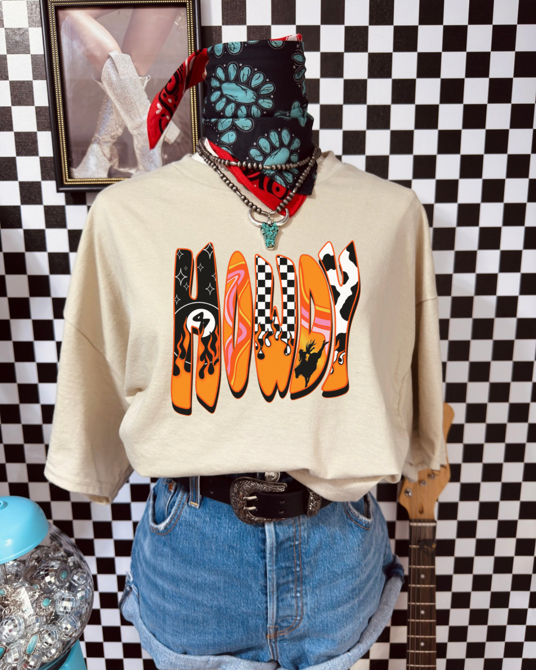 Funky howdy sublimation T-shirt