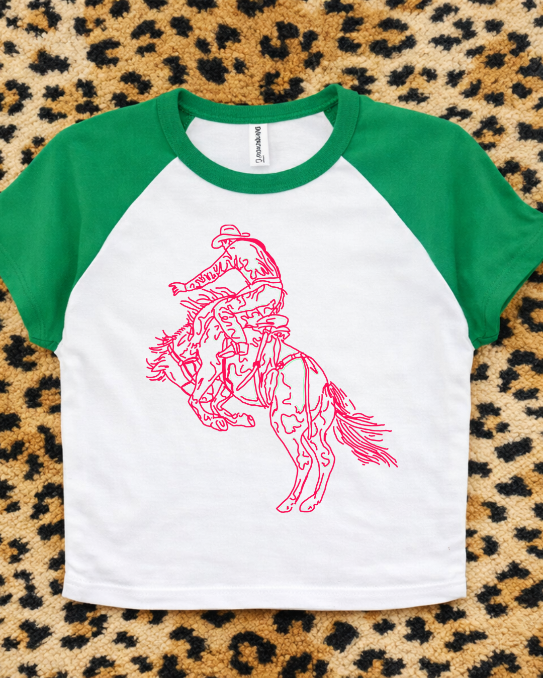 The neon bucking horse Baby Tee