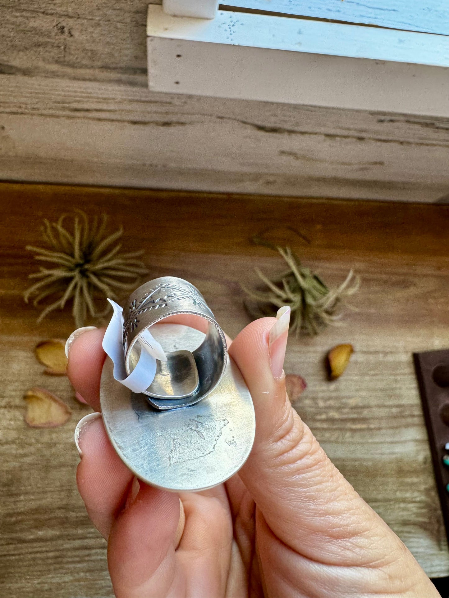 Adjustable Ring – Bumblebee Jasper – Sterling Silver