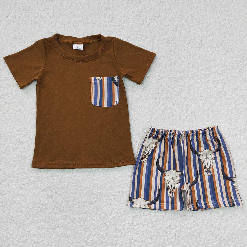 The cowhand short and shirt set