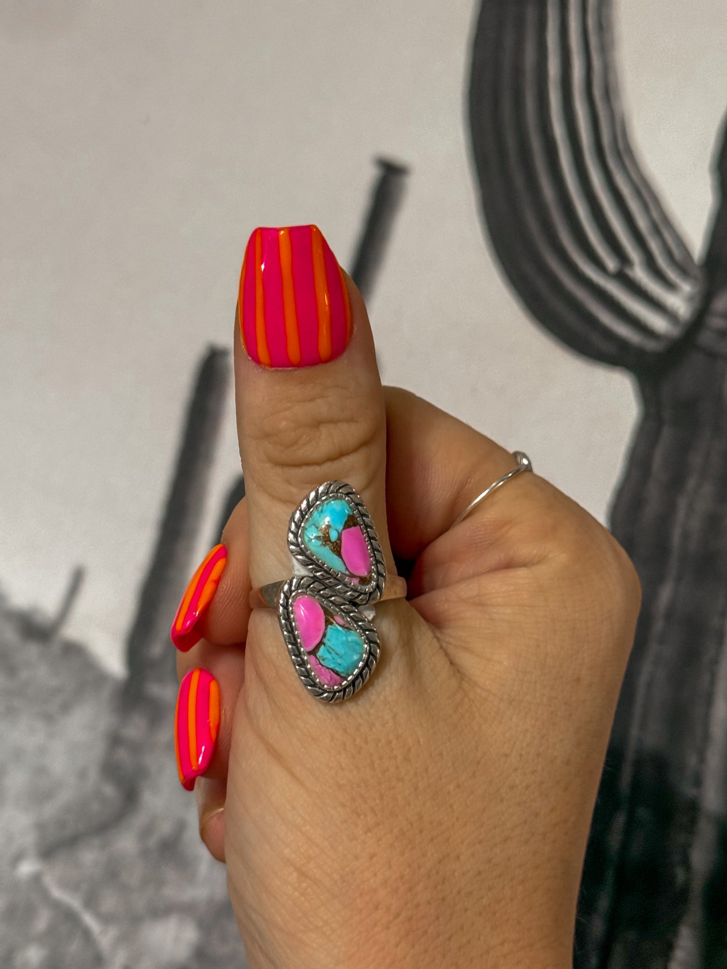 Cotton candy ring size 11