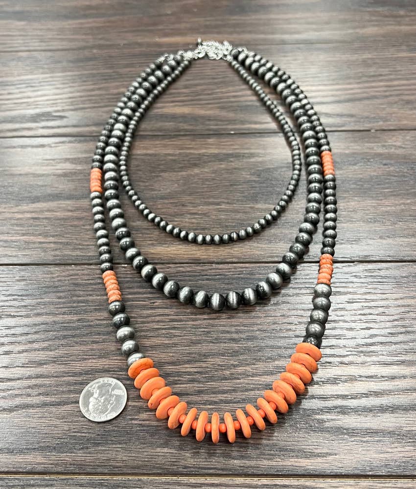 , Handmade 30" Bead Necklace