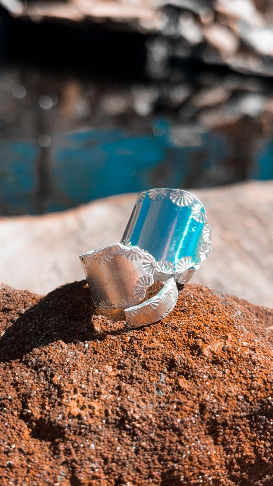 Spoon stamped ring