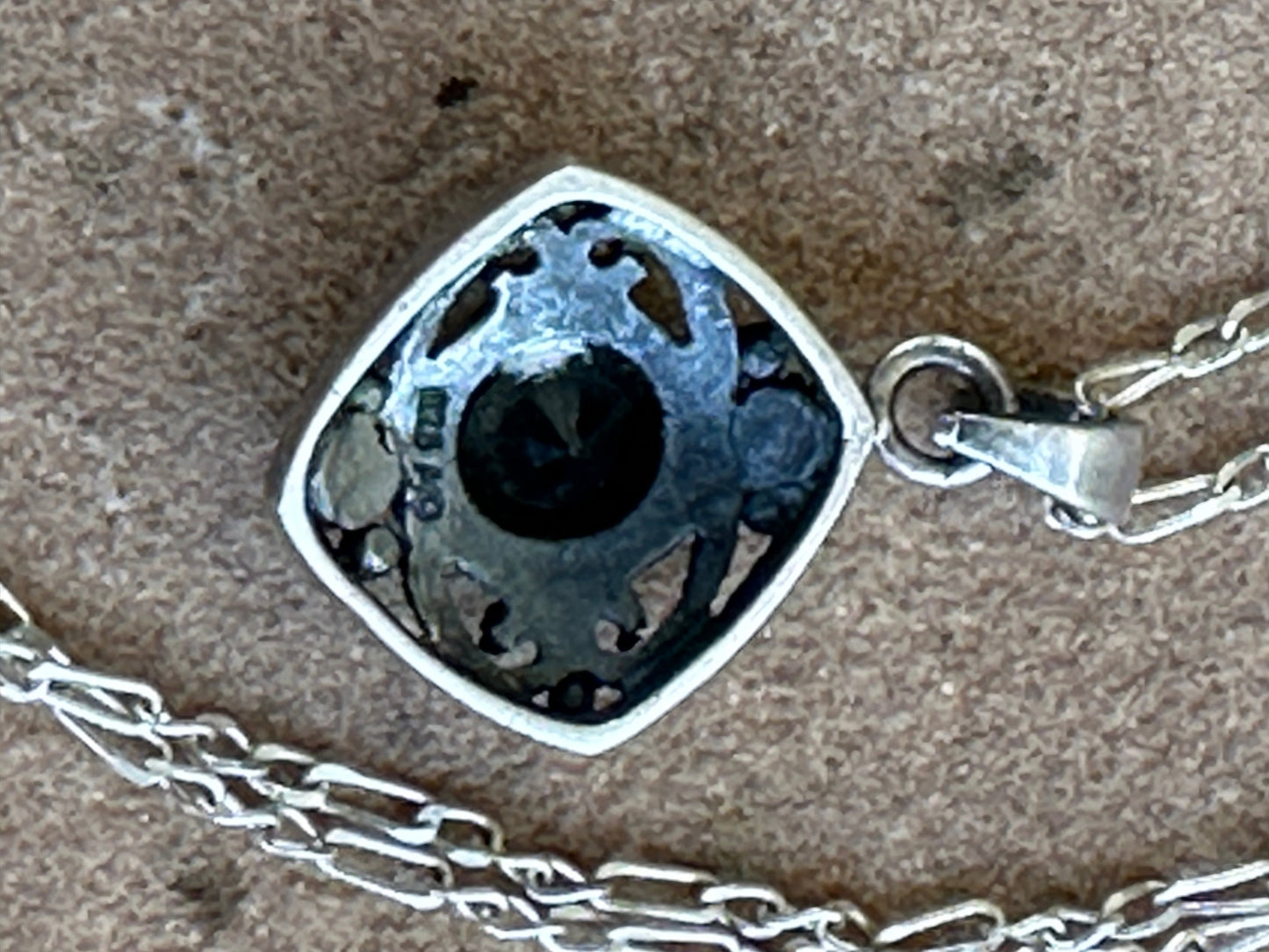 Blue Topaz pendant necklace 20” 