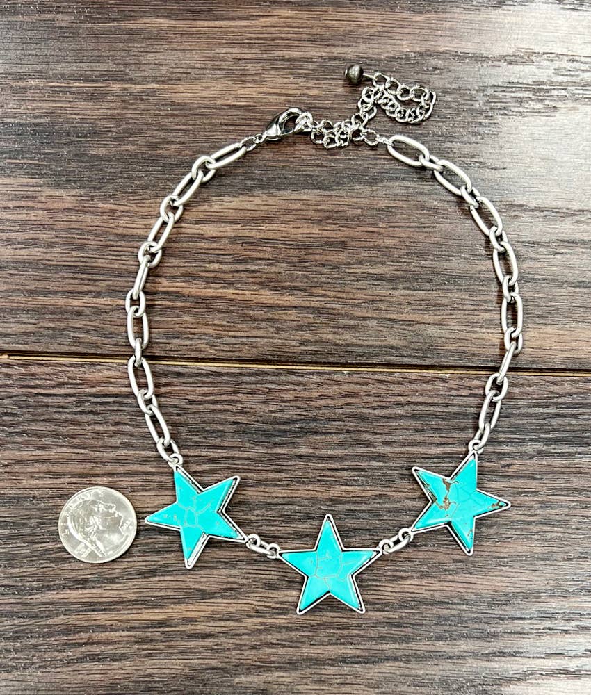 Western Star Turquoise Necklace