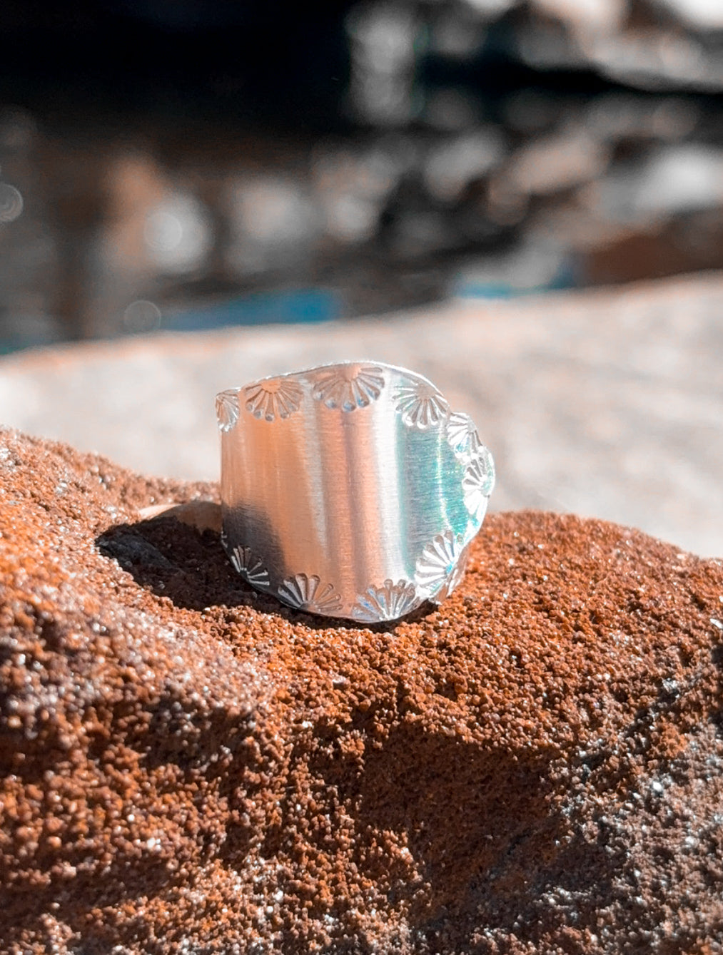 Spoon stamped ring