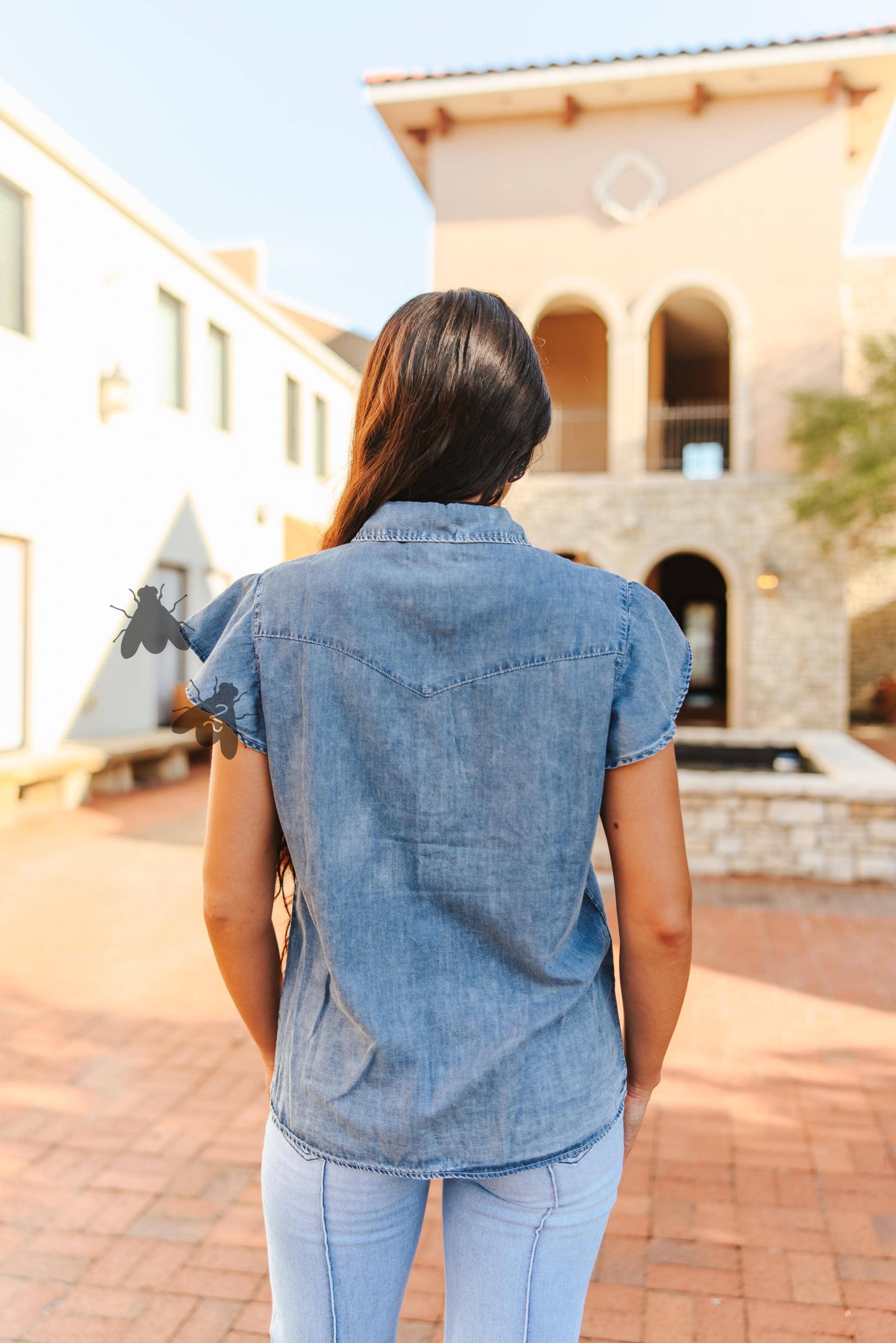 DAINTY DENIM Top