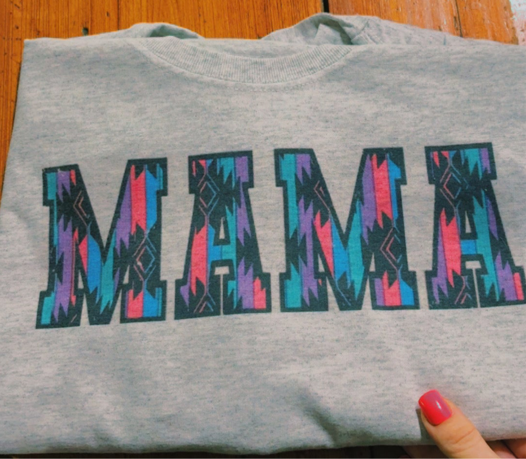 Mama aztec tee sublimation T-shirt