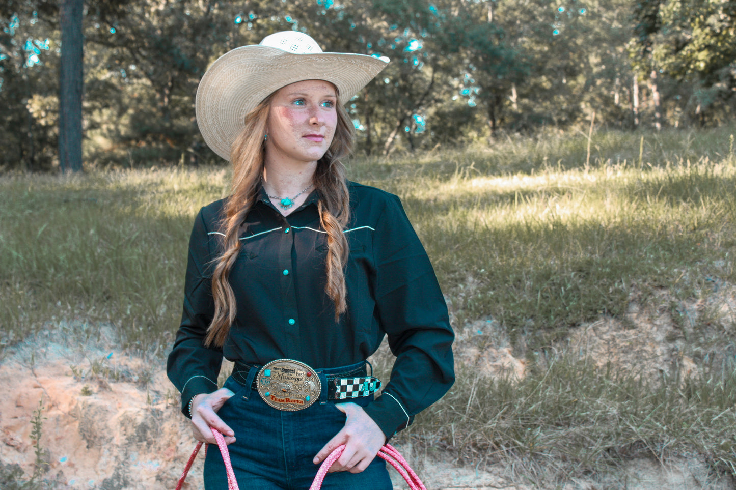 Watusi black vintage style rodeo shirt