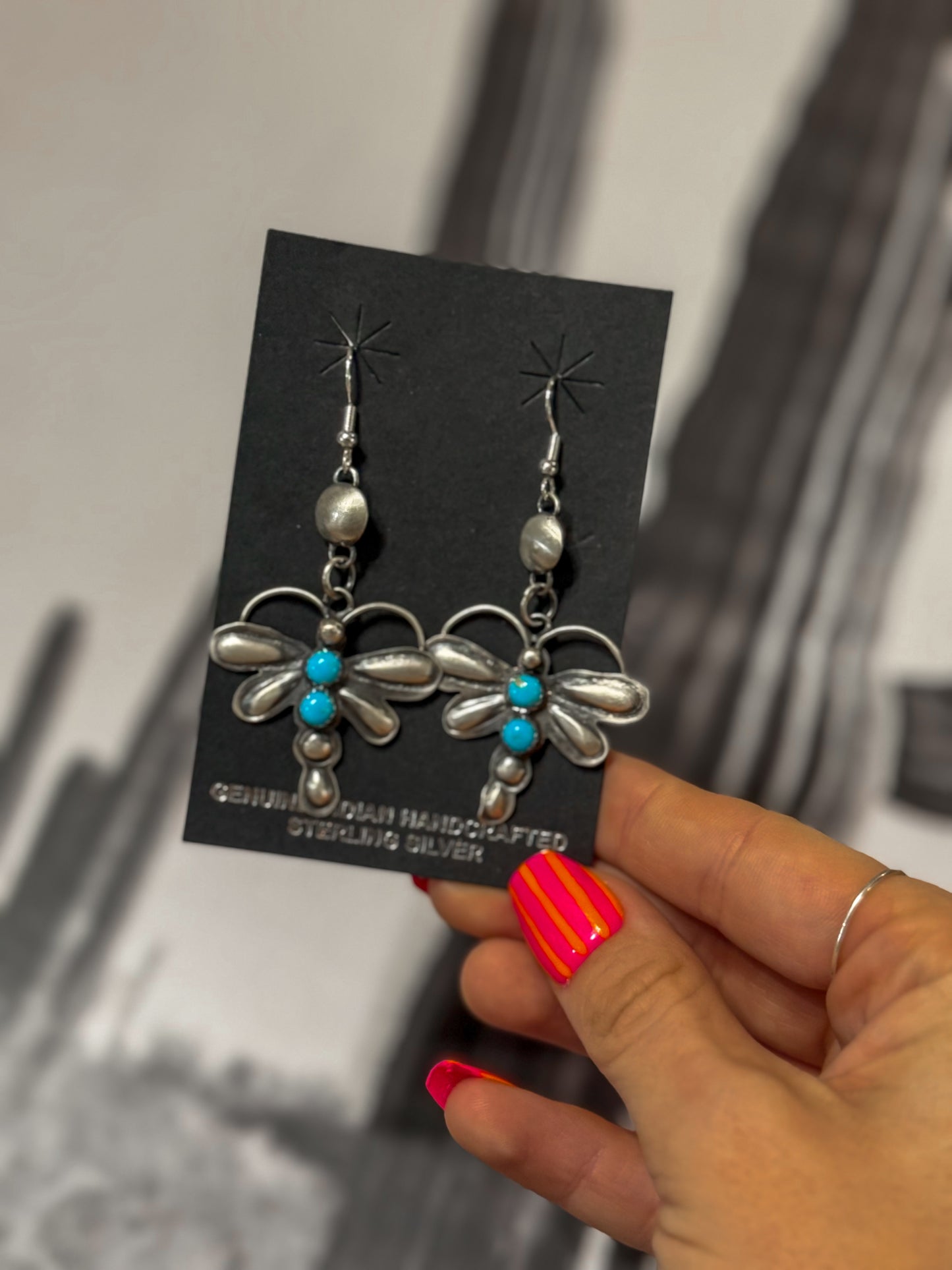 The dragon fly earrings