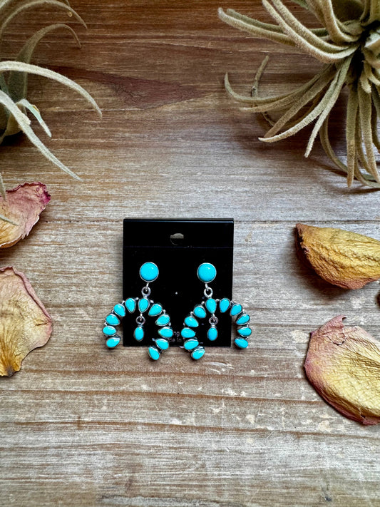 Dangle Earrings – USA Made with Kingman Turquoise & Sterling Silver