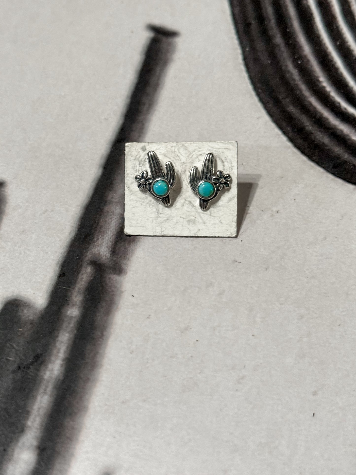 Mini cactus earrings