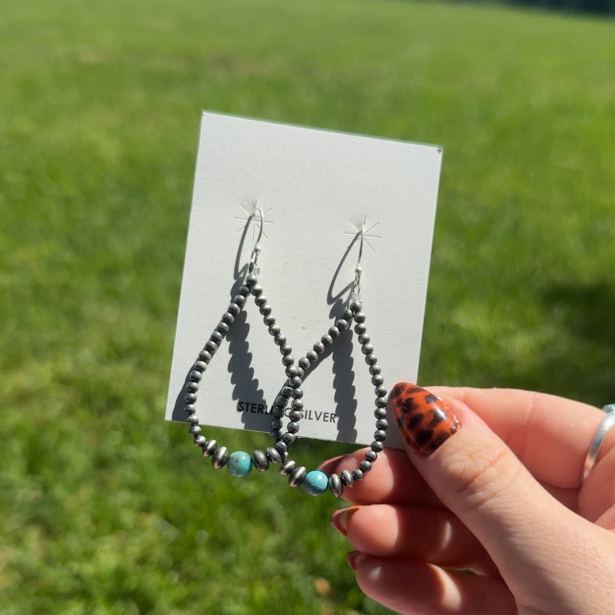 Sterling silver & cloud mountain turquoise