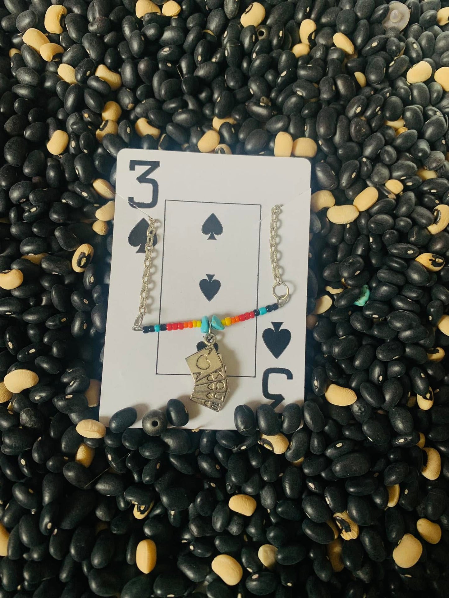 The Serape Gambler bar necklace