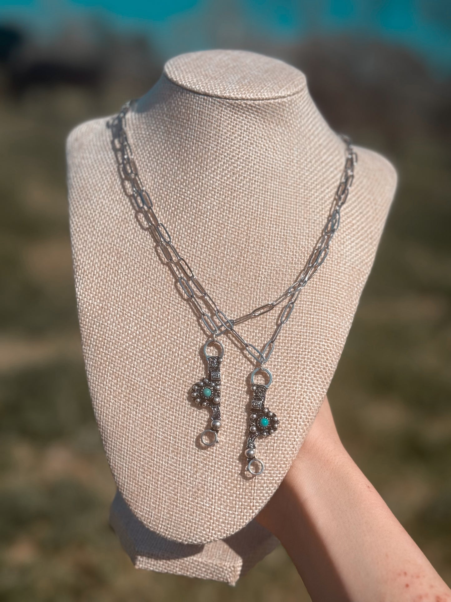 The ranchers relic bit necklace