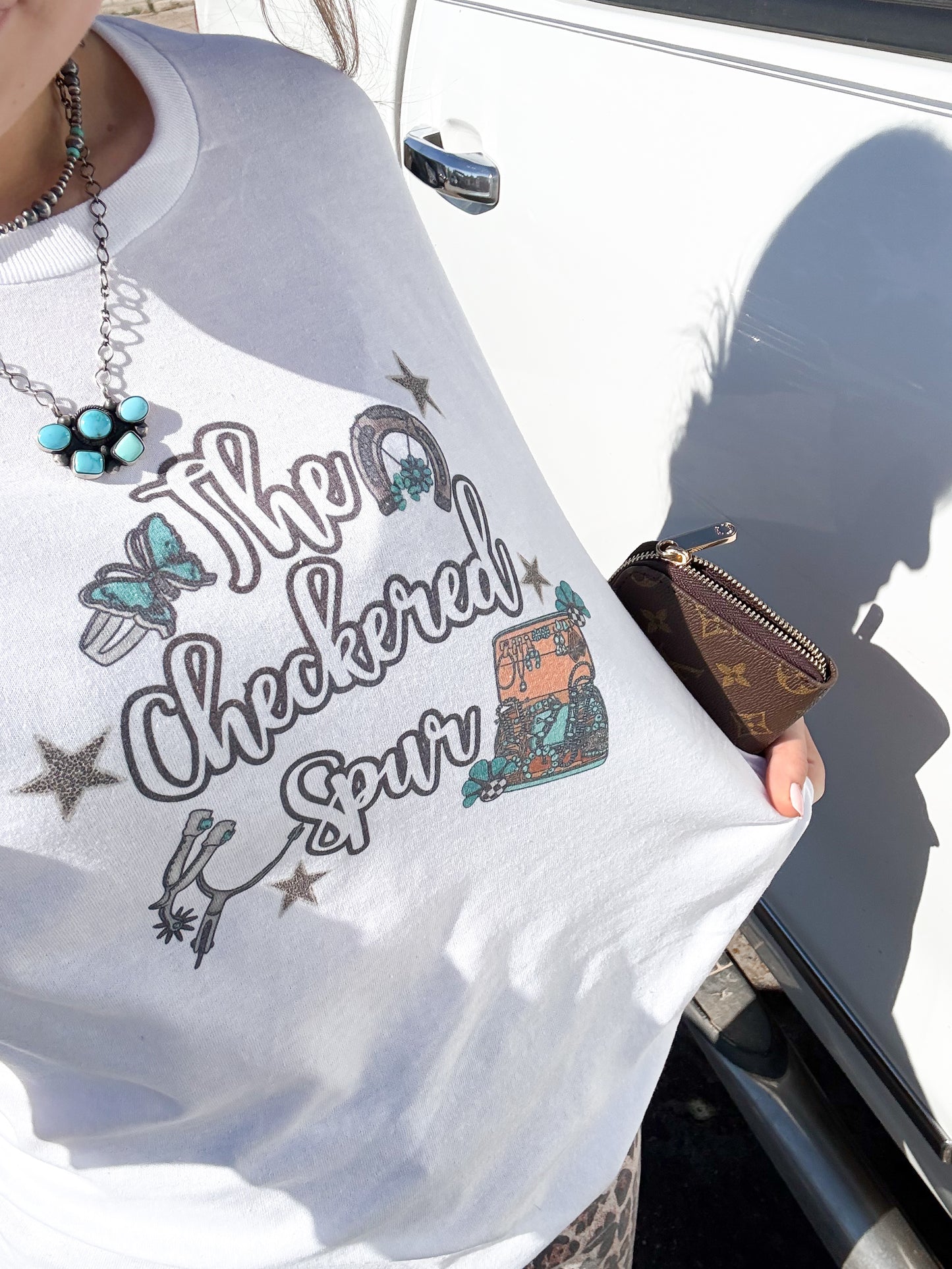 The Checkered Spurs sublimation T-shirt