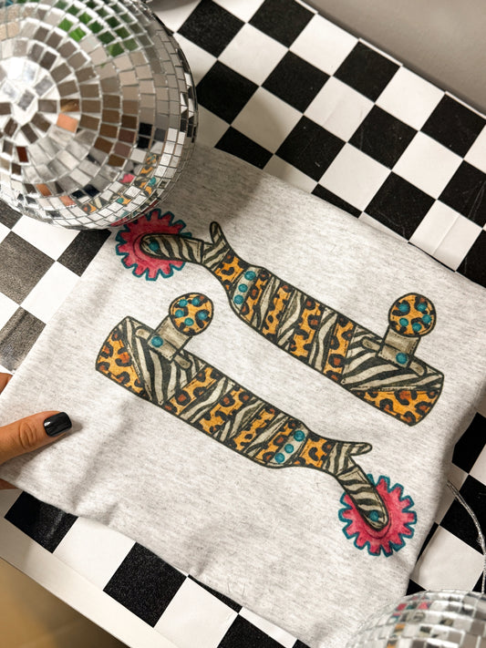 Double mix print spur sublimation T-shirt