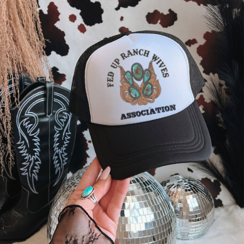 Fed up ranch wives western trucker hat