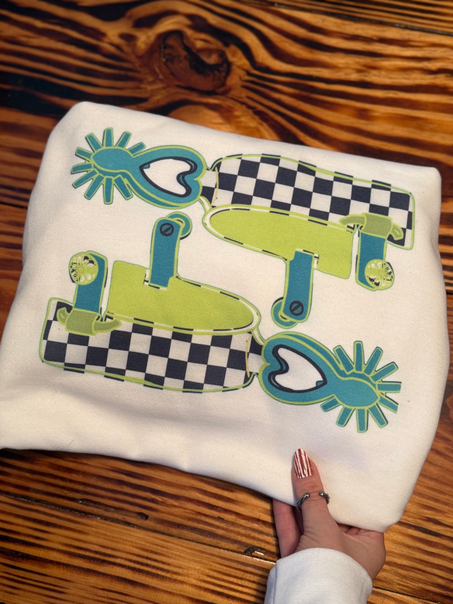 Neon spur sweatshirt