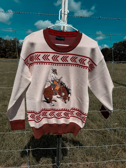 Dust and spurs sweater