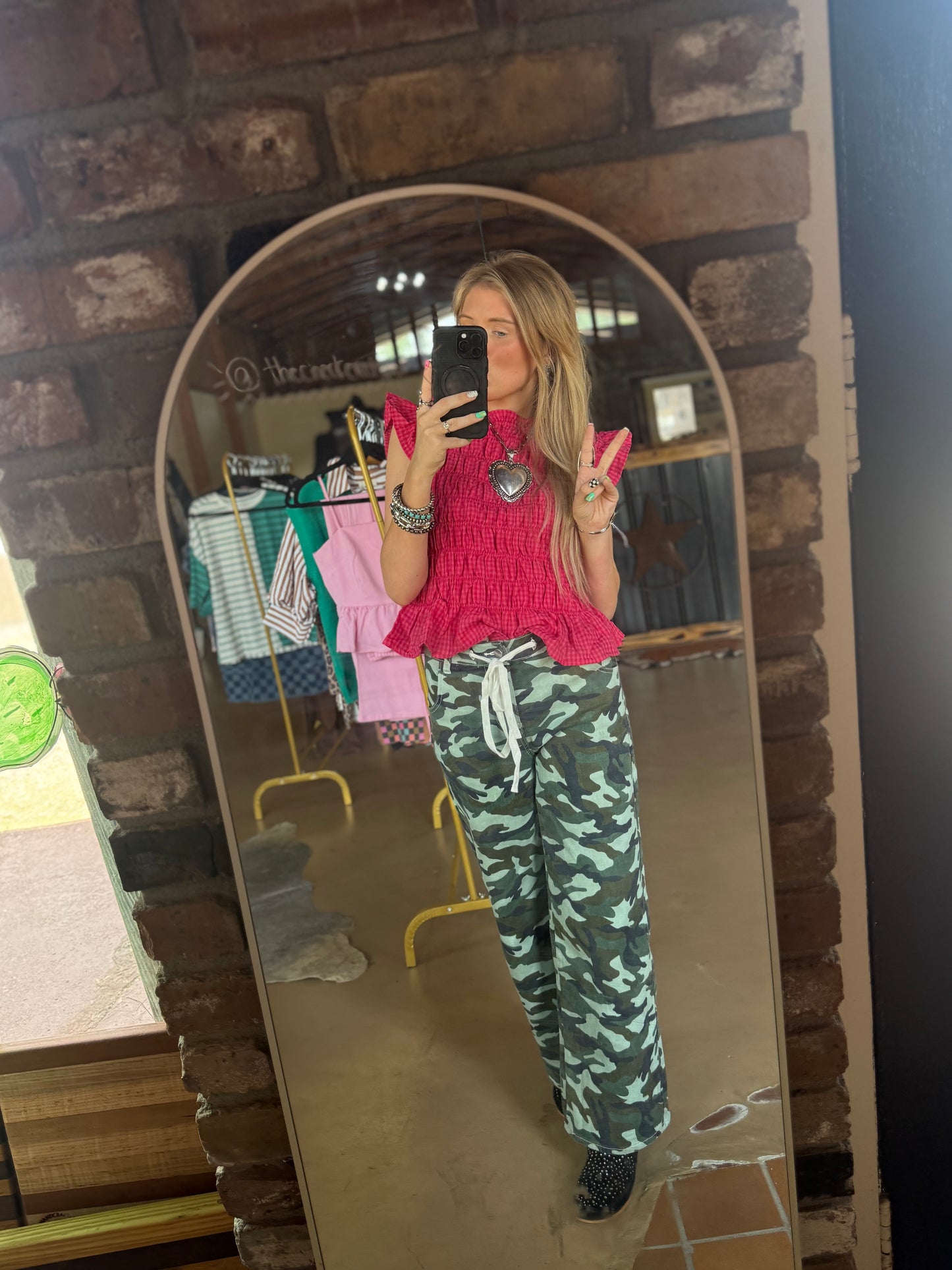 The pinky cowgirl top