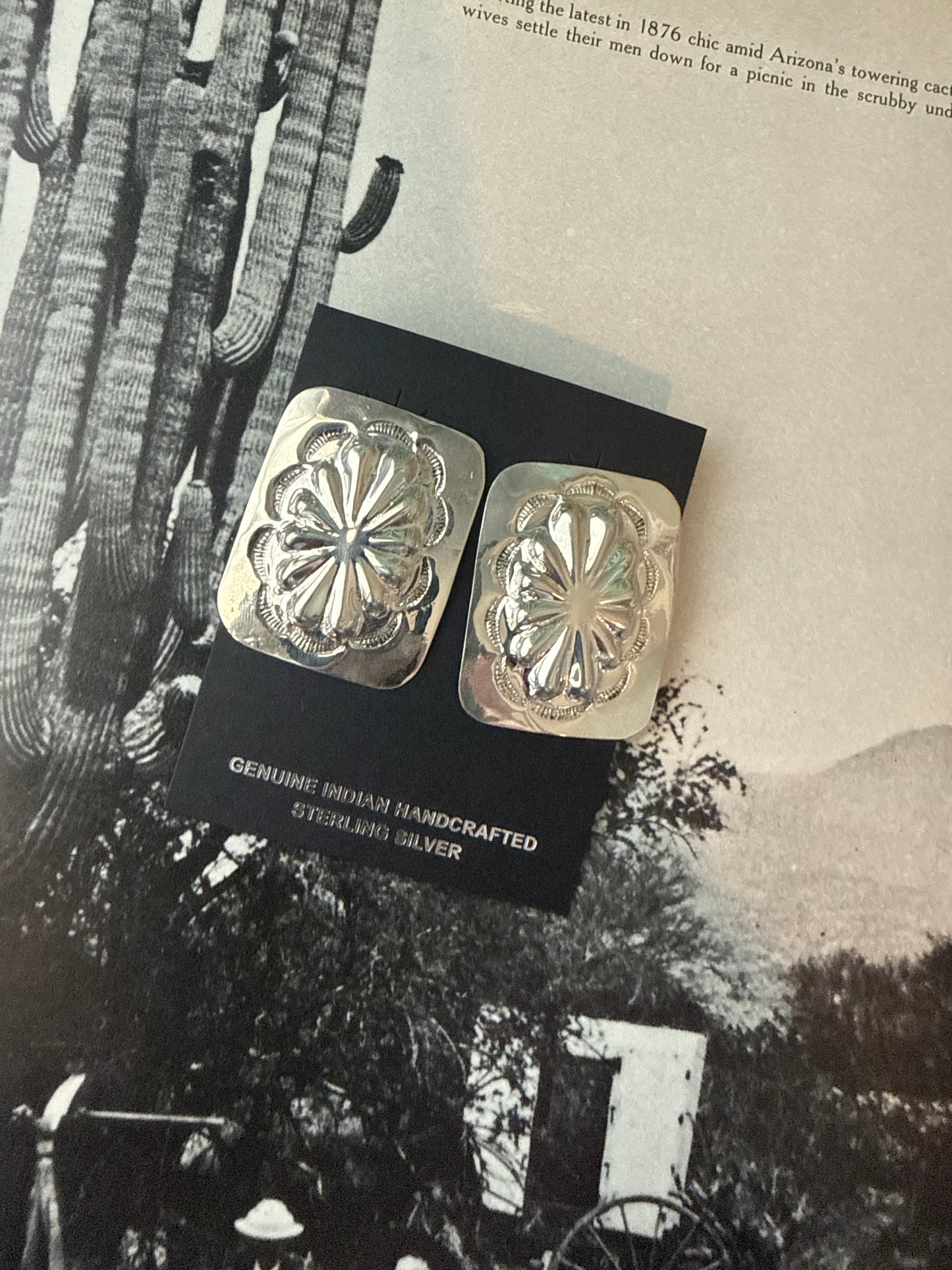 The cowgirl concho earrings