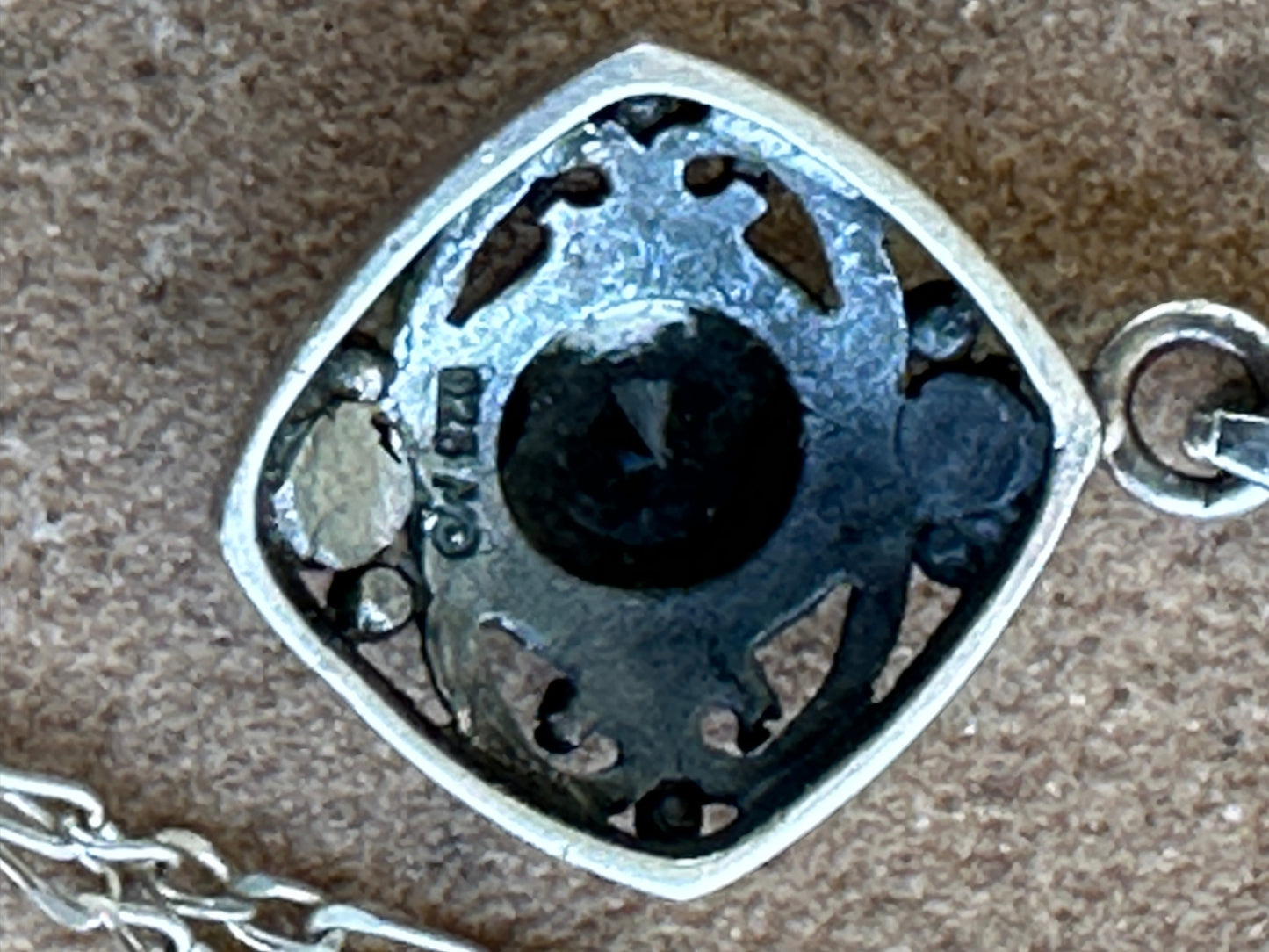 Blue Topaz pendant necklace 20” 