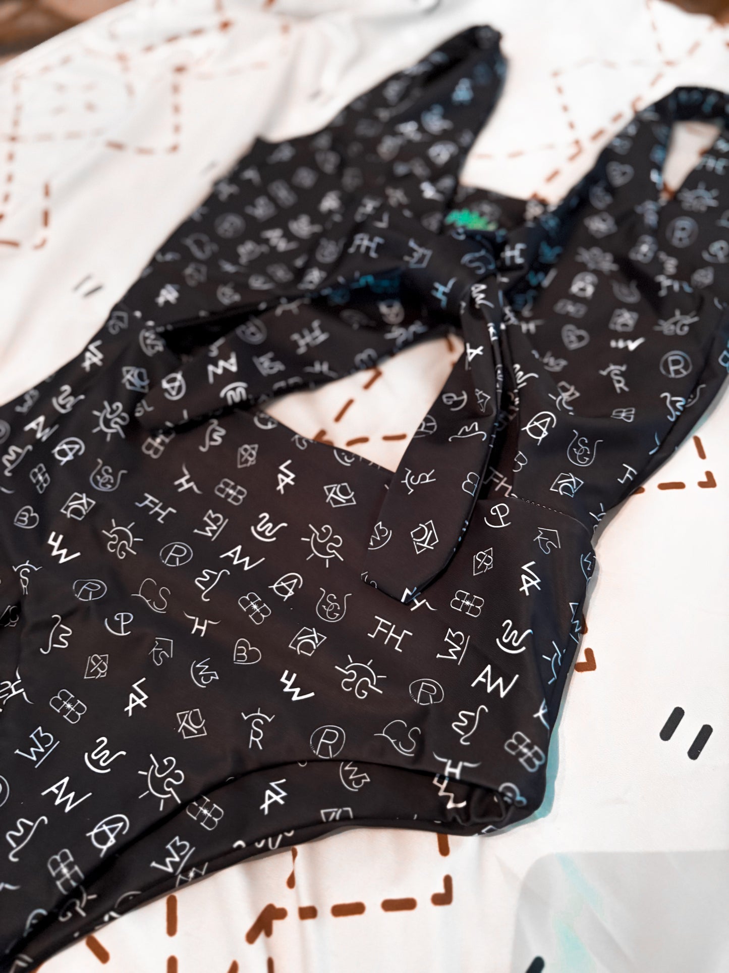 Women’s western swim - one piece tie