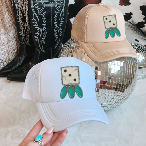Dice roll western trucker hat