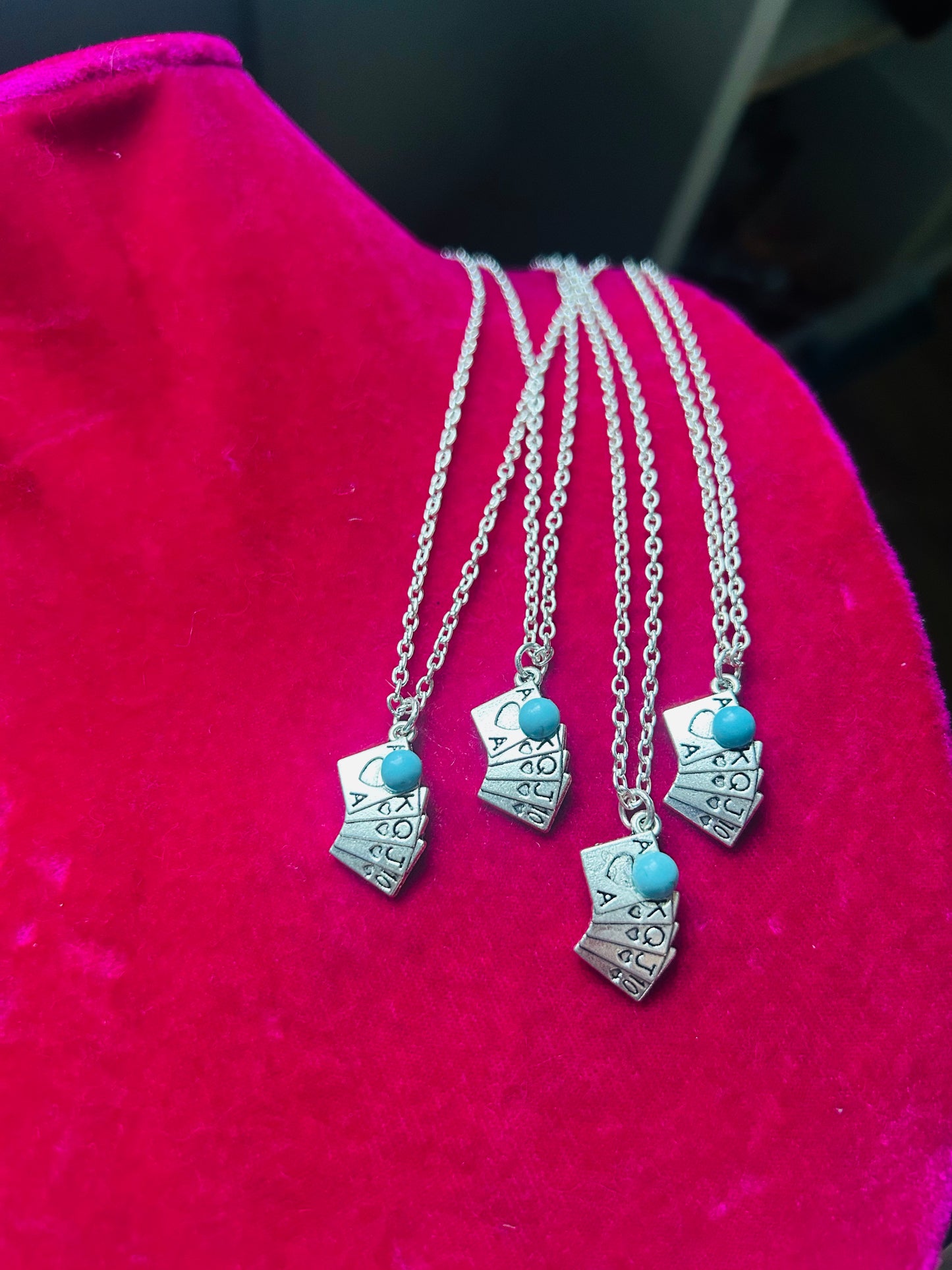 The OG card flush necklaces