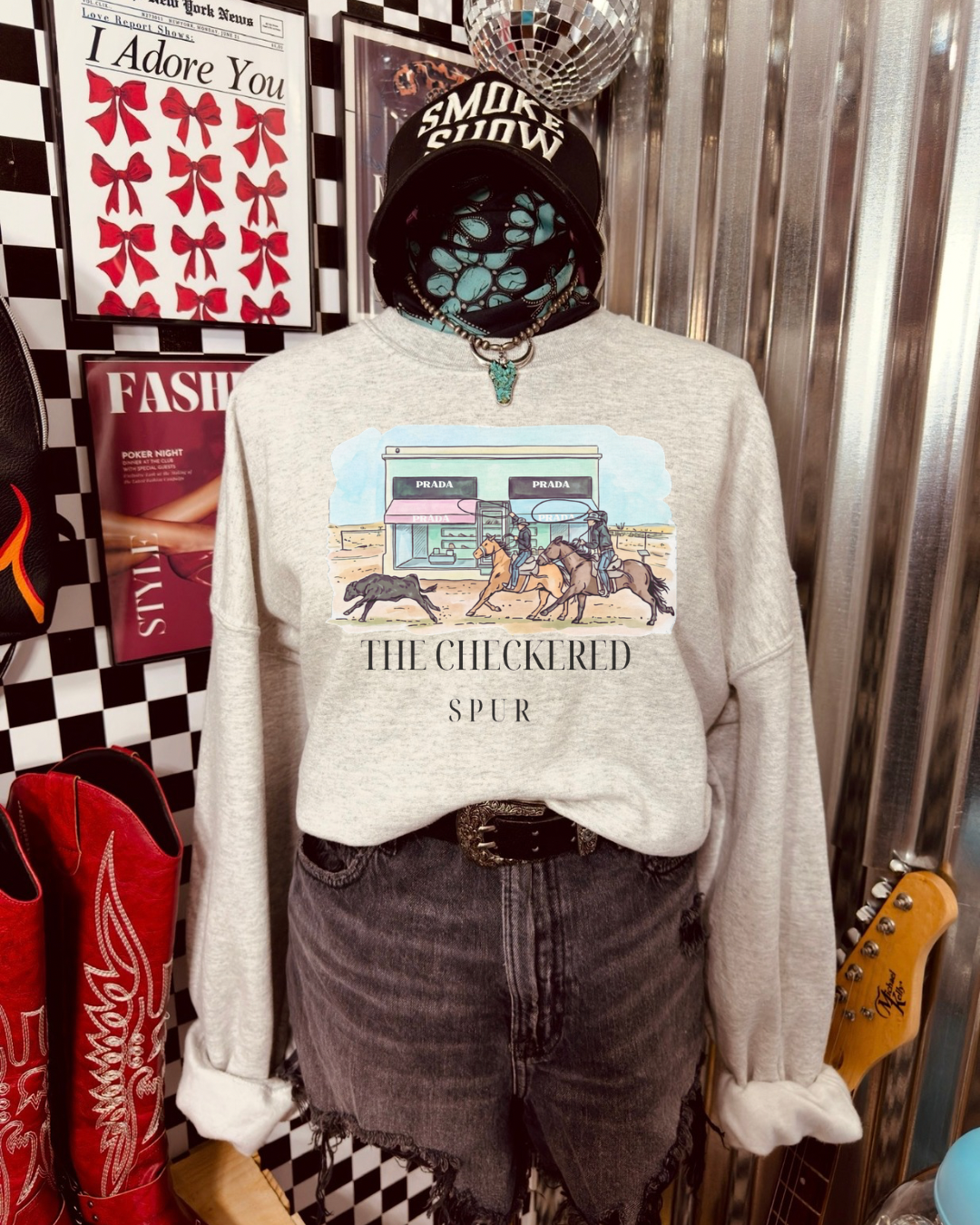 The upscale cowboy TCS exclusive sublimation sweatshirt
