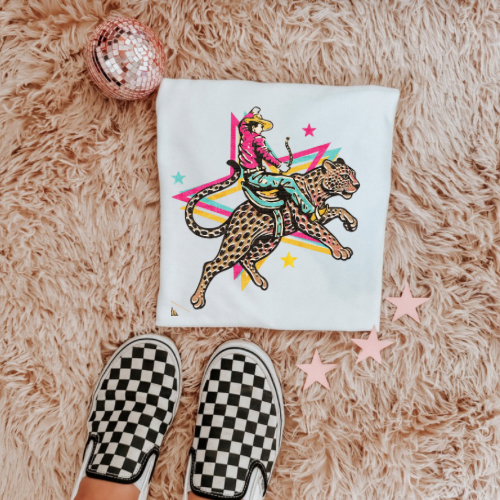Cowboy cheetah  sublimation T-shirt