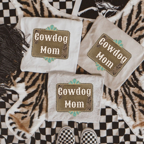Cowdog mama sublimation  T-shirt