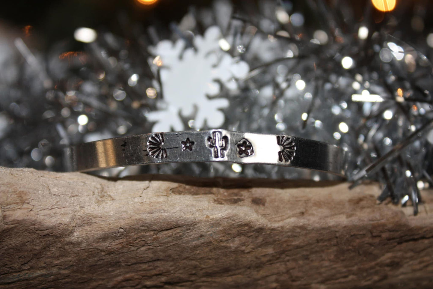 The cactus dancer stamped cuff