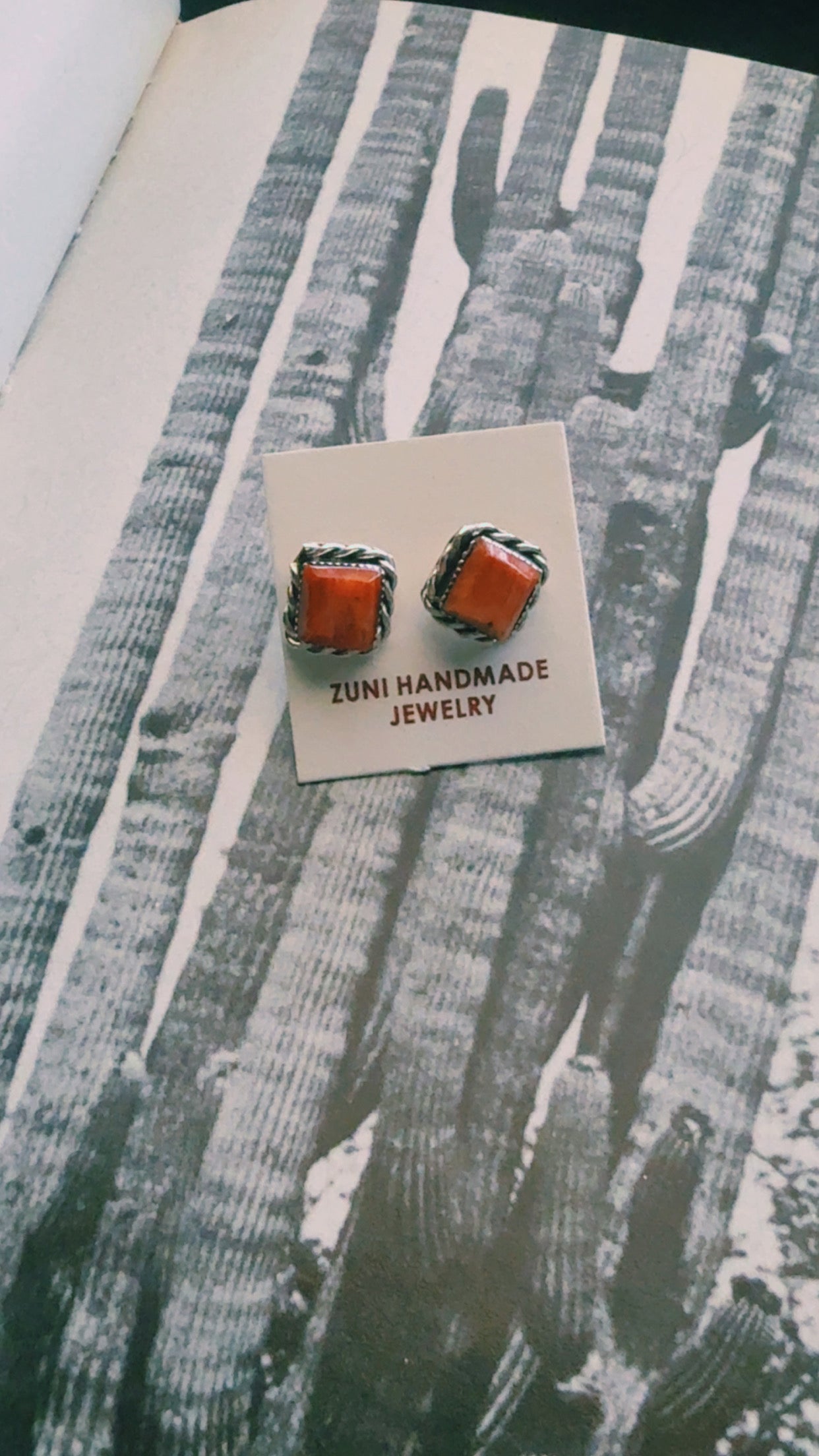 Zuni stud earrings