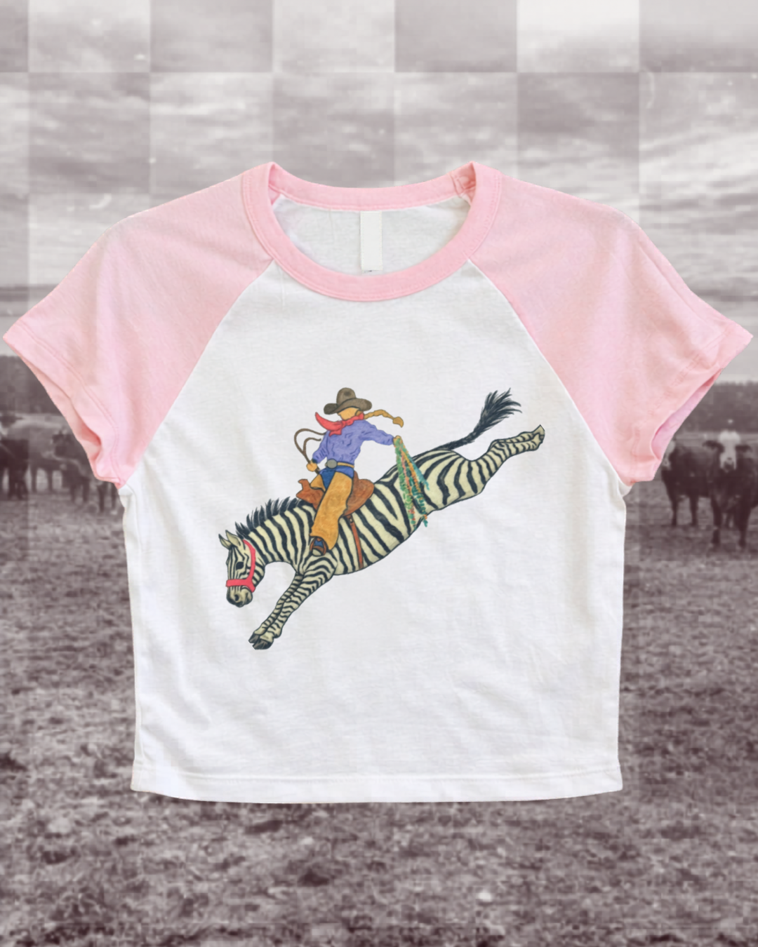 The Bucking zebra Baby Tee