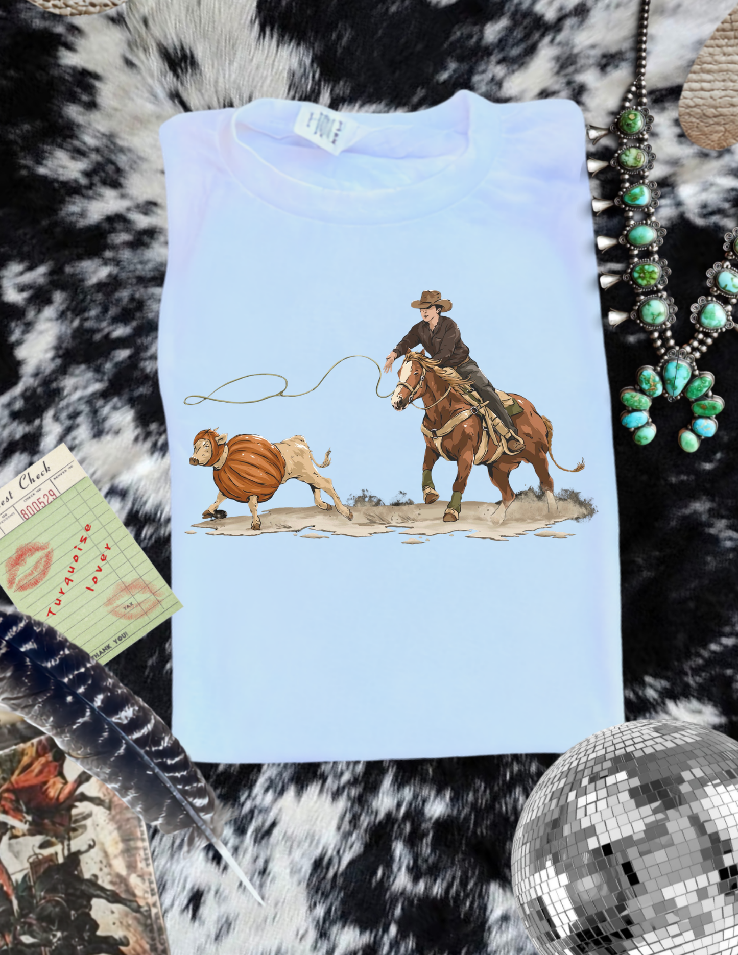 The pumpkin roping sublimation T-shirt